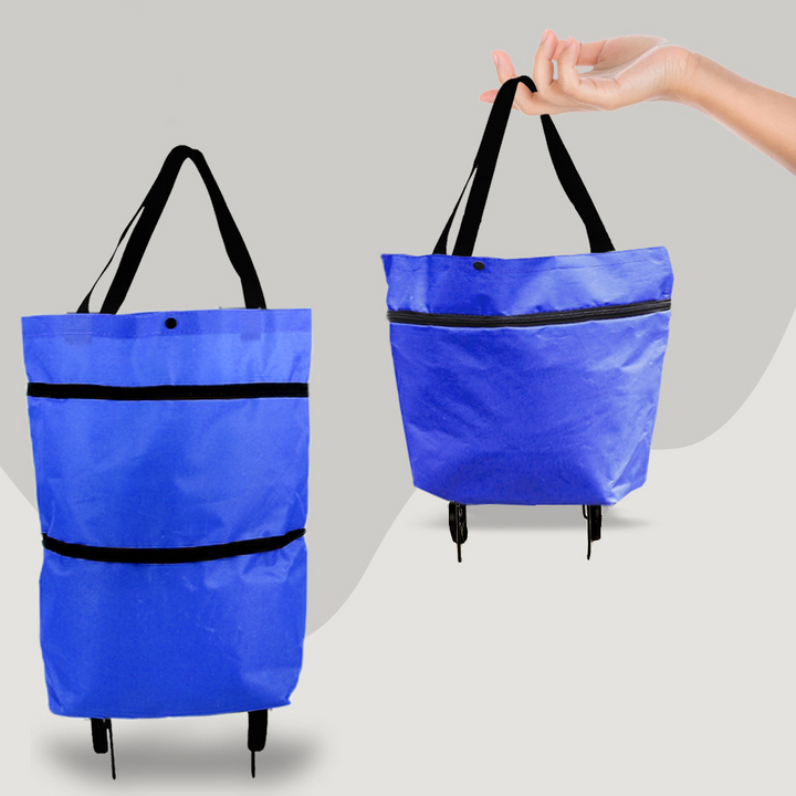 BowLift | 2-in-1 Foldable Shopping Bag with Wheels