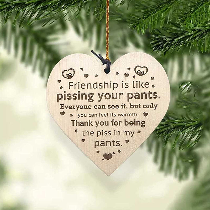 BowLift | Friendship Wood Pendant Christmas Tree Decor (3 Pieces)