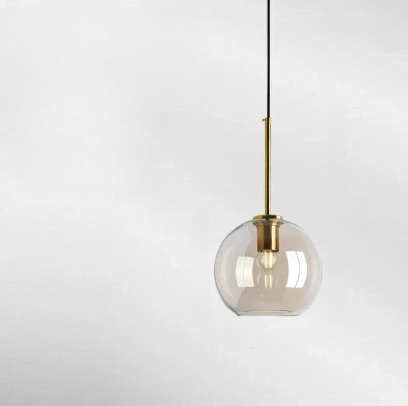 BowLift | NordicGlow – Elegant Scandinavian Glass Pendant Light