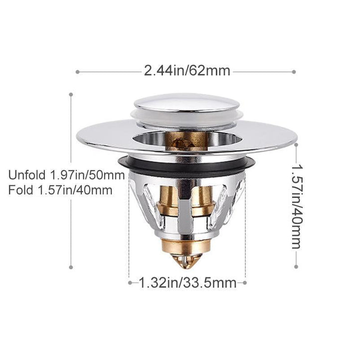 Universal Stainless Steel Pop-up Drain Filter | Bowlift