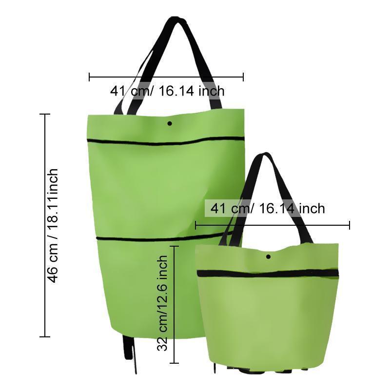 BowLift | 2 In 1 Folding Shopping Cart Tote Bag