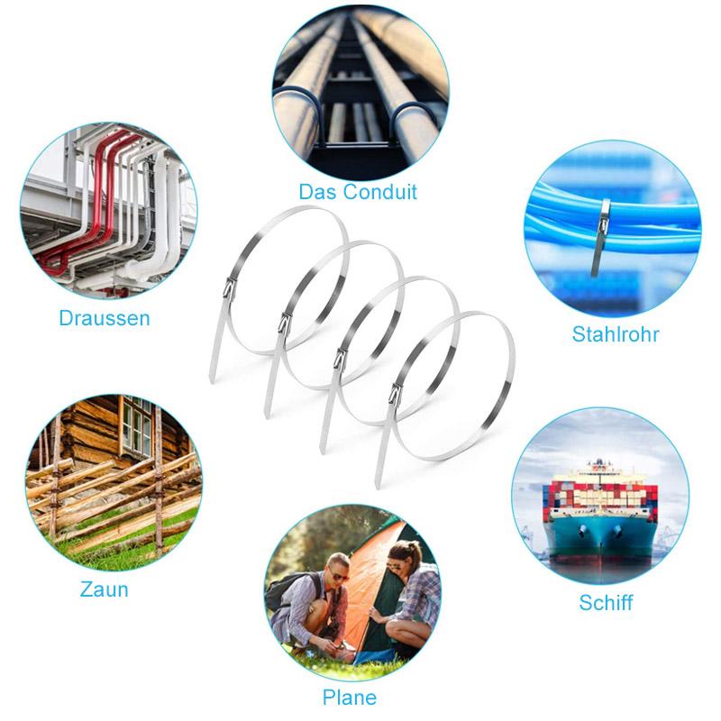 Multipurpose Metal Cable Ties (100 PIECES) | Bowlift
