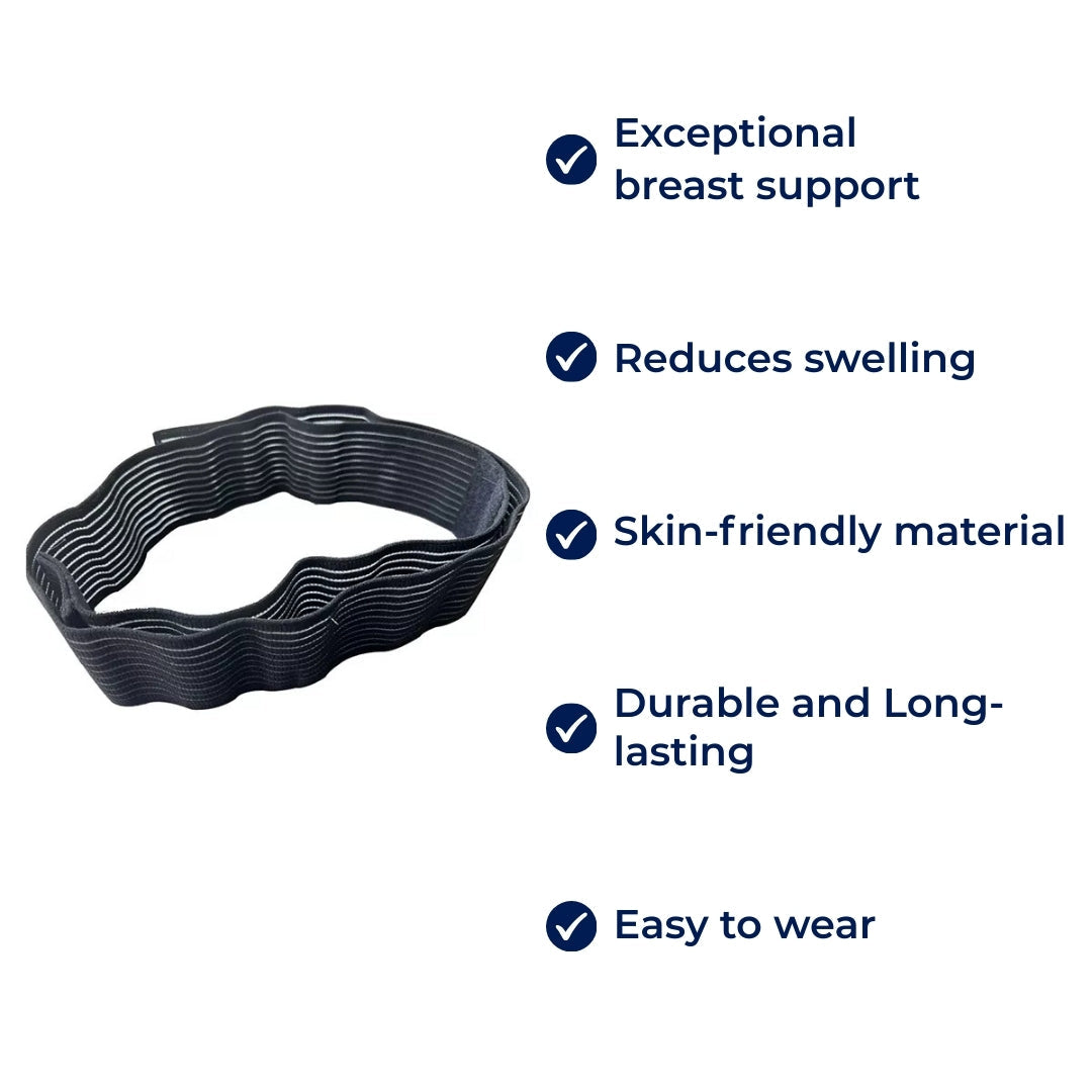 Breast Support – Reduces Swelling & Pain – Skin-Friendly & Adjustable Bowlift