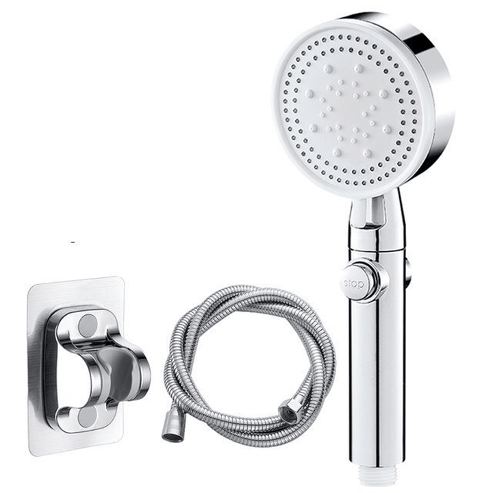 FlowControl Showerhead with 5 settings and push button | Bowlift