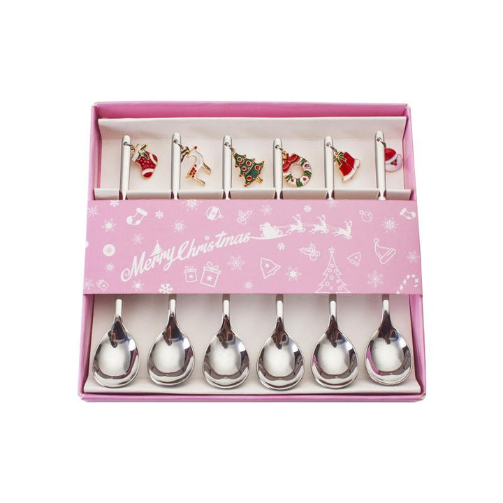 BowLift | Christmas Decorations for Home - Christmas Metal Spoon Gift Set