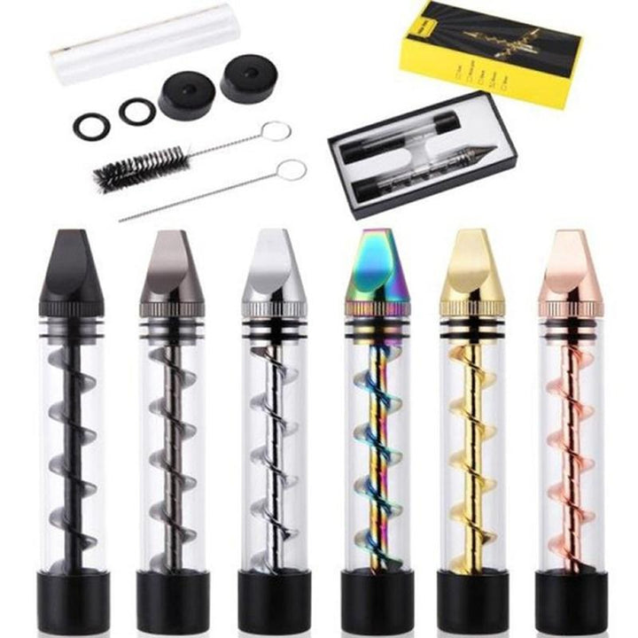 BowLift | Glass Twisty Smoking Pipe Set