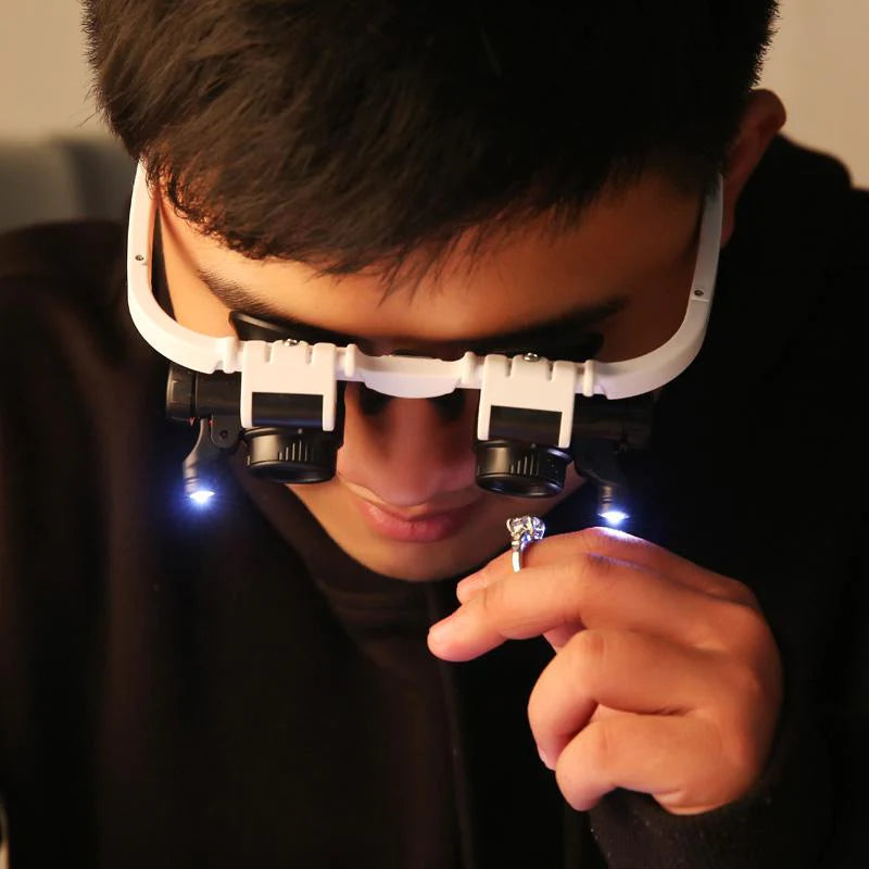 BowLift | Magnifying glass with 8x, 15x, and 23x magnification.