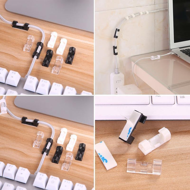 BowLift | Finisher Self-Adhesive Cable Clamps – 20 Pieces Cable Organizer Set