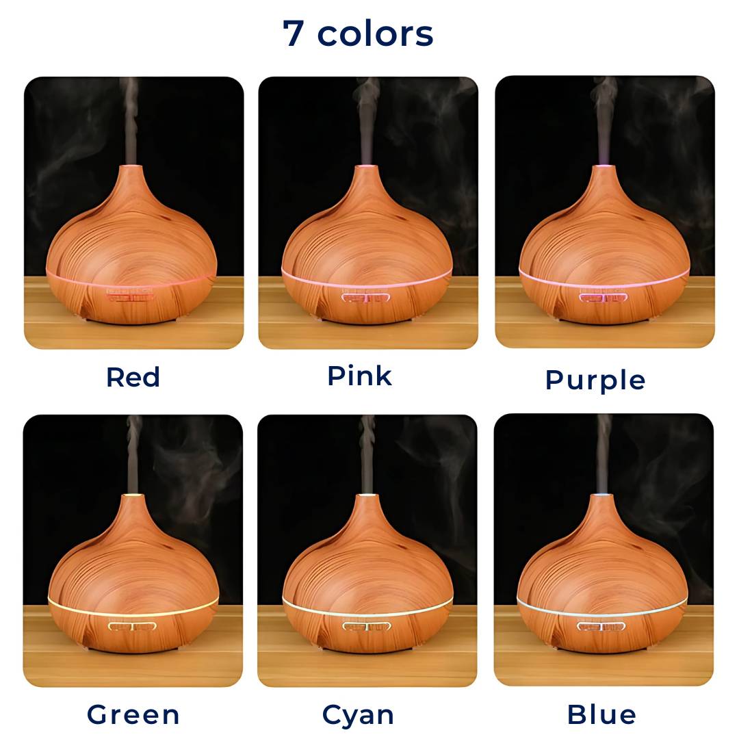 ZenAir Essential Oil Diffuser and Humidifier for Aromatherapy | Air Purification and Moisturised Comfort – Ideal for Wellness and Relaxation Bowlift
