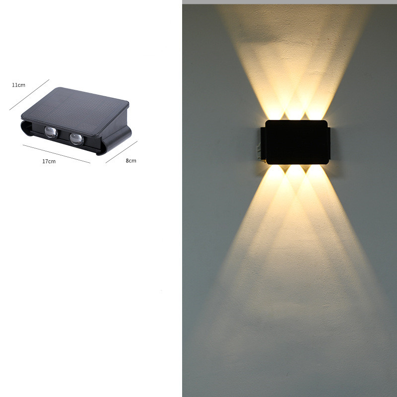 BowLift | Modern LED outdoor wall light with up & down light – Waterproof wall lamp for house facade and entrance area