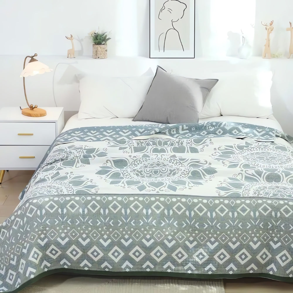 BowLift | Lunara Floral Cotton Comfort Blanket