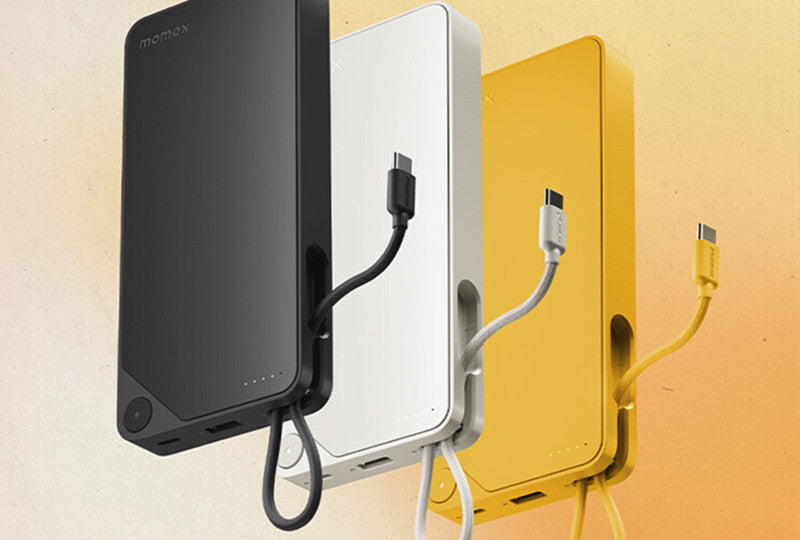BowLift | Next-Generation High-Capacity 30W Fast Charging Power Bank with Built-in Cable