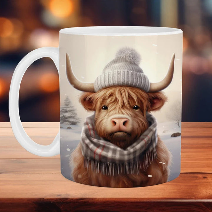 Highland Cow Ceramic Coffee Mug | Bowlift