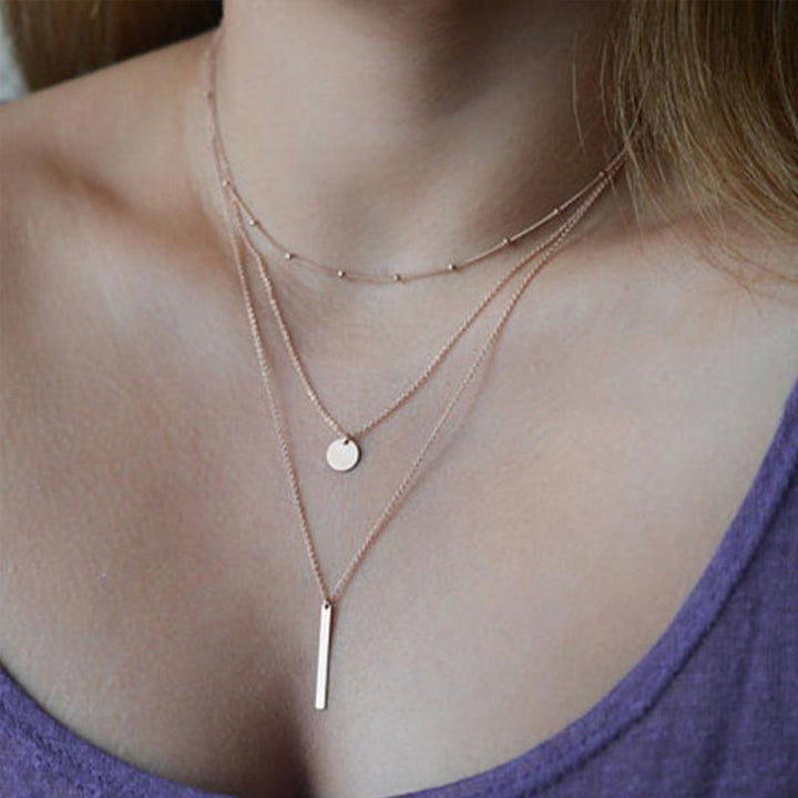 BowLift | Multilayer Pendant Long Chain Necklace