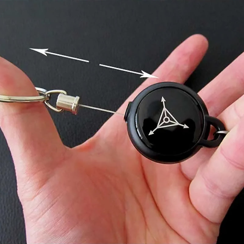 Keychain with retractable wire rope (3 pieces) | Bowlift