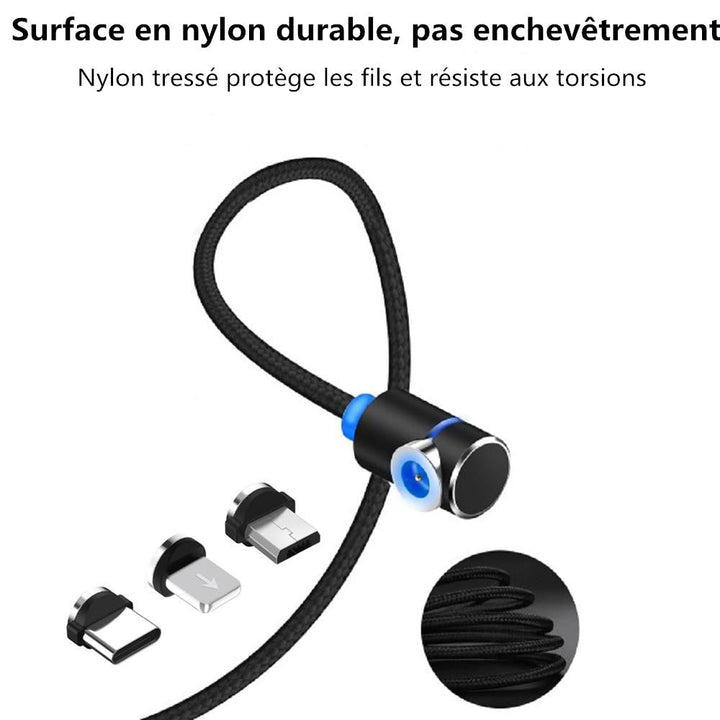 3 In 1 Magnetic Usb Charging Cable With Led Light | Bowlift