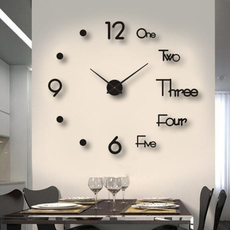 BowLift | Modern Statement Wall Clock with Unique Design for Living Room & Office Decor