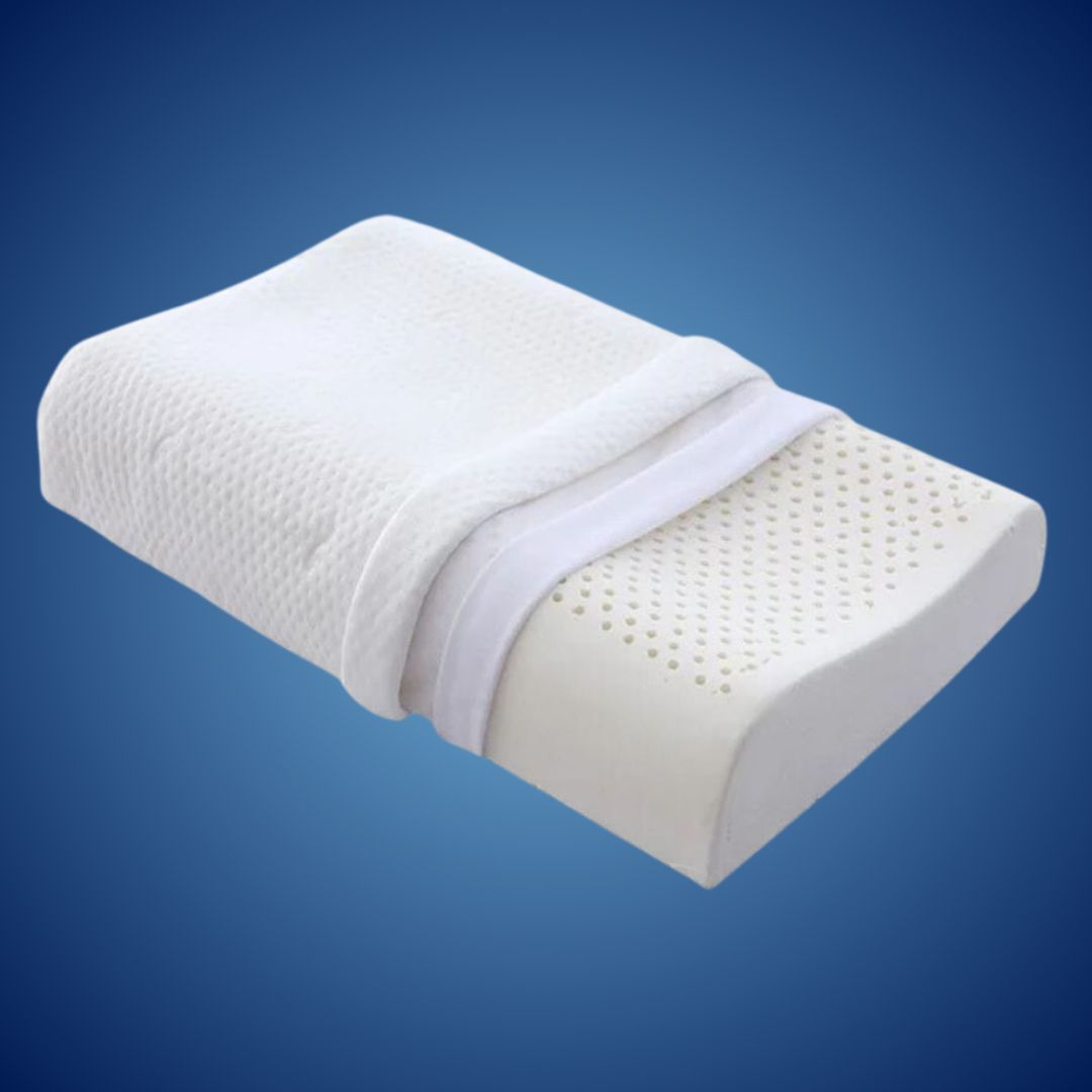 EcoNeck Comfort | 100% Natural Latex Orthopedic Pillow - for Neck Pain - Comfortable and Supportive Pillow - Better Sleep - Wellness Bowlift