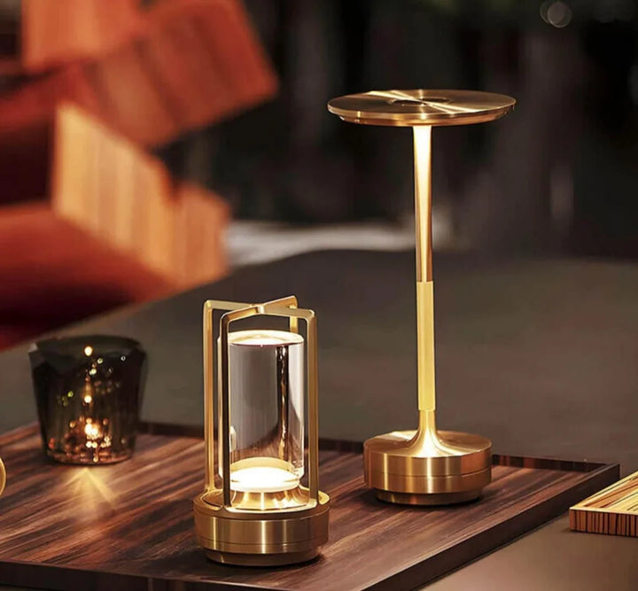 Waterproof and Portable Crystal Table Lamp - AuroraGlow | Bowlift