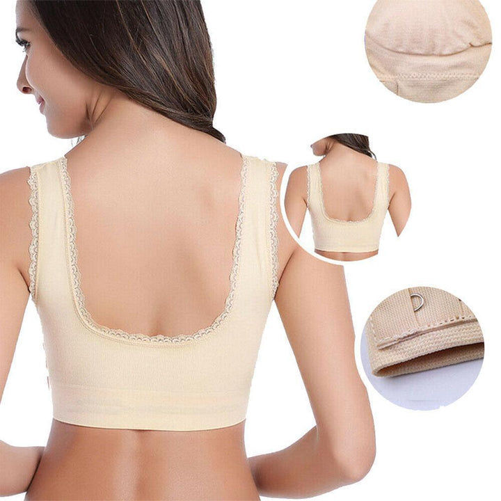 BowLift | Front Cross-Side Buckle Lace Bra