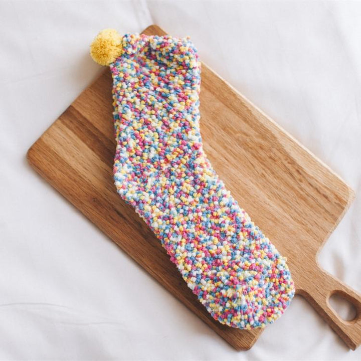 BowLift | Coral Fleece Cupcake Socks