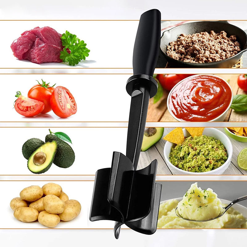 BowLift | Multifunctional heat-resistant meat masher