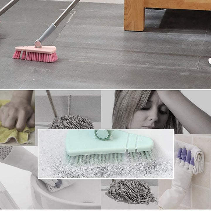 Long Handle Rotatable Floor Scrub Brush | Bowlift