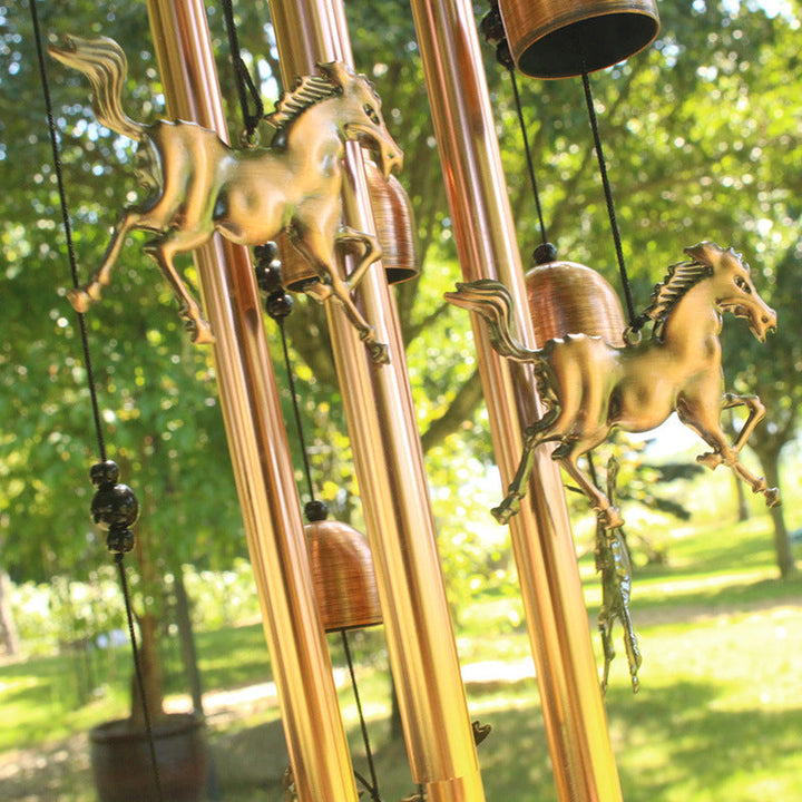 Retro Bronze Horse Wind Chime | Bowlift