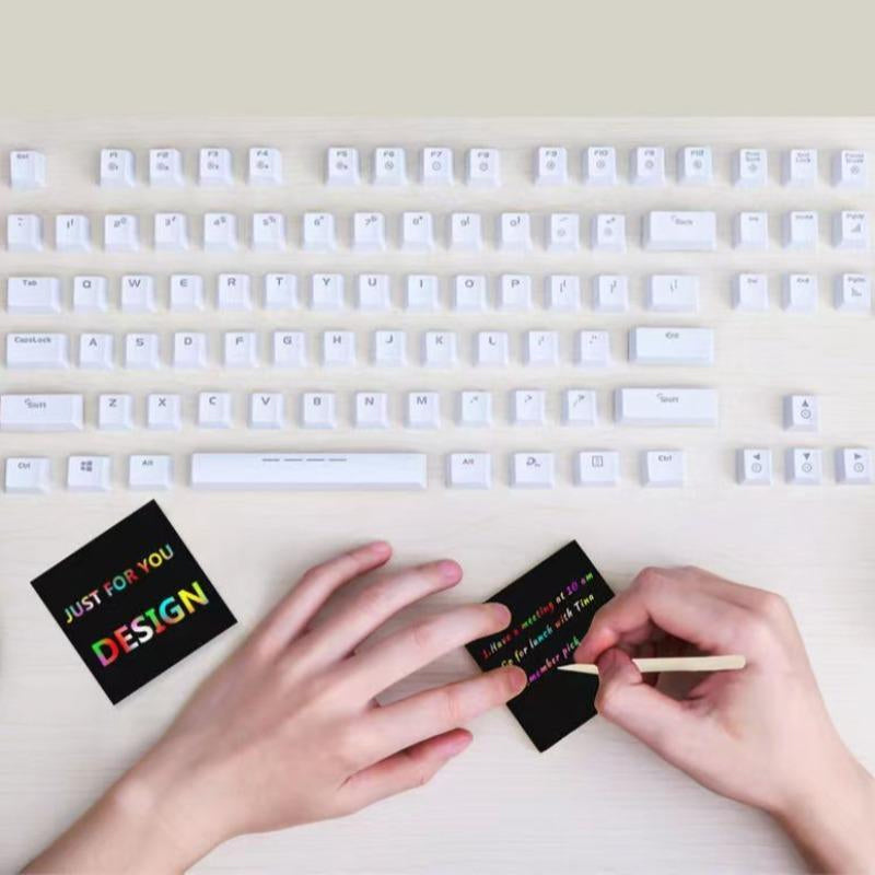 BowLift | 【100 sheets/1 set】DIY Rainbow Magic Scratch Paper Art Set