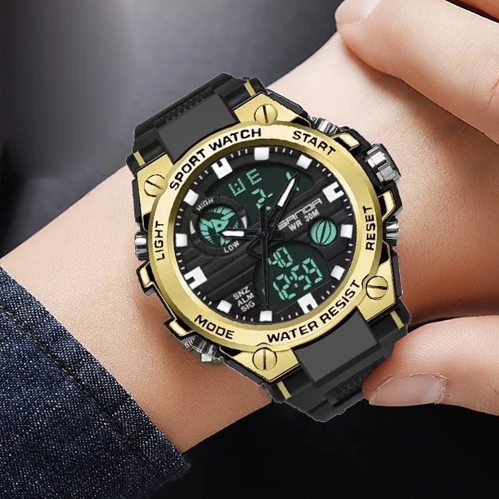 BowLift | Men's Double Display Waterproof Luminous Watch