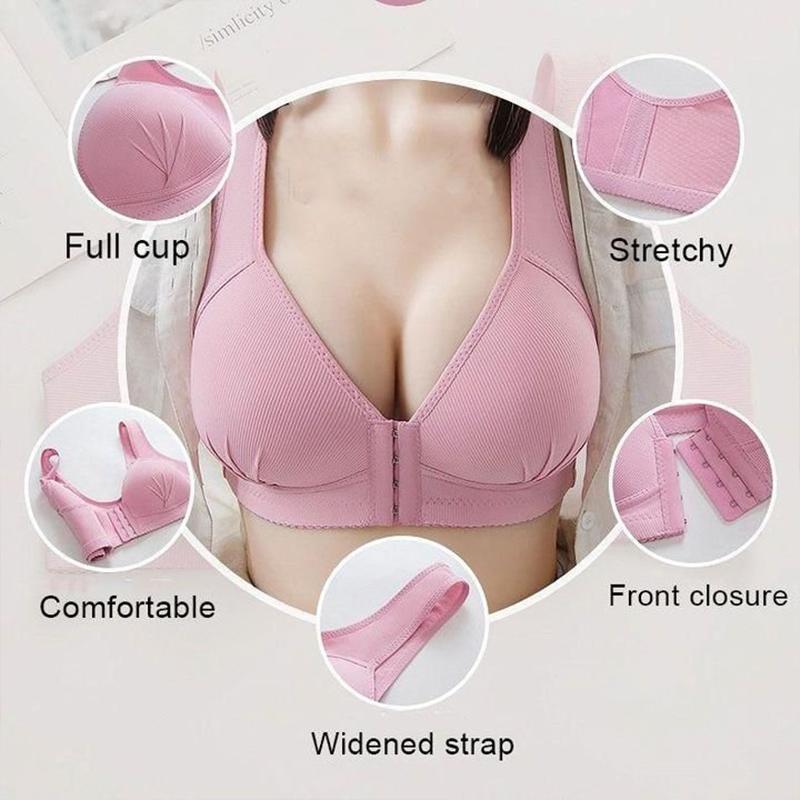 BowLift | Plus Size Front Closure Elastic Push Up Comfort Bra