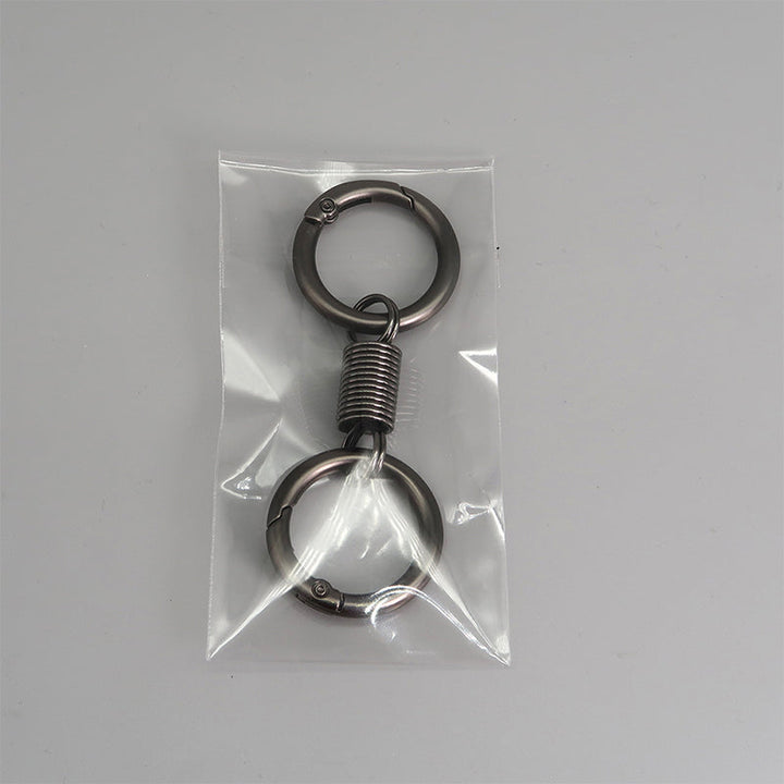 BowLift | Nordic Retro Spring Double Ring Keychain