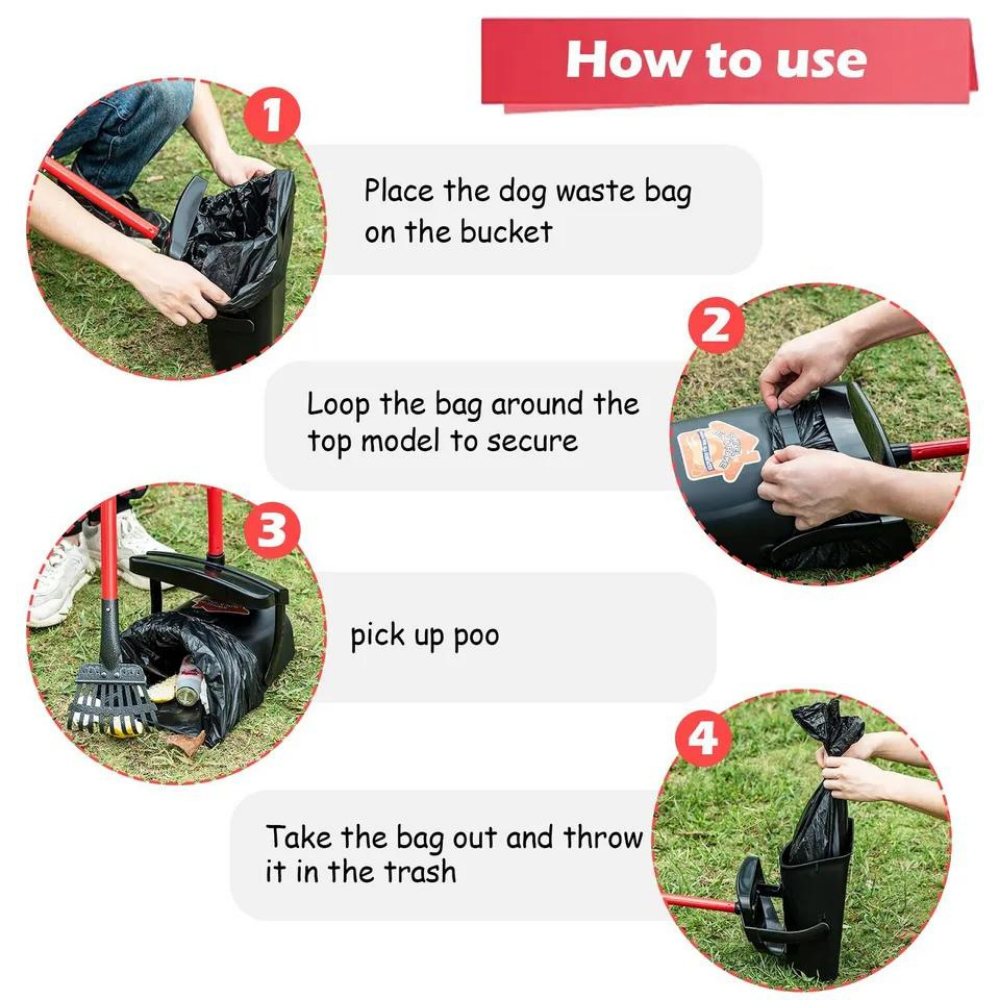 PetScoop Pro •  Heavy Duty Poop Scooper