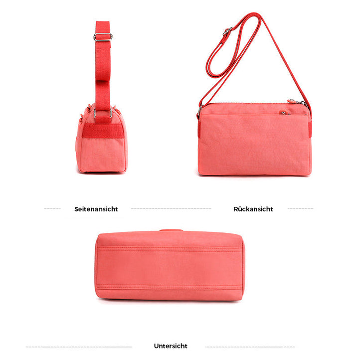 Women's Casual Multi-layer Fashionable Simple Shoulder Bag Made of Nylon | Bowlift