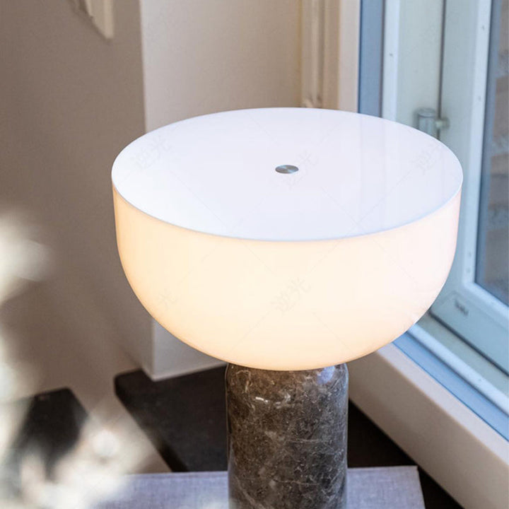 BowLift | MarbleLuxe Lamp - Luxurious Marble Table Lamp with Golden Accents