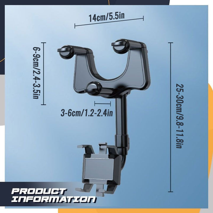 BowLift | Rotatable & Retractable Car Phone Holder