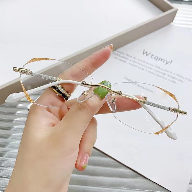 BowLift | Fashionable rimless anti-blue light reading glasses