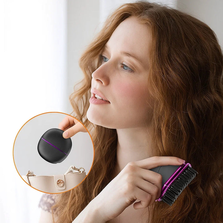 Fast Heat Up – Mini Comb Design – Frizz-Free Finish – Quick Touch-Ups for Travel & Daily Use Bowlift