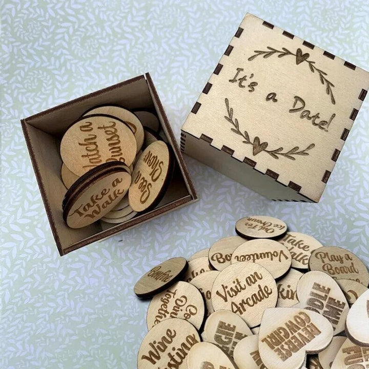 BowLift | Fun Date Night Activity Tokens & Box (Set of 20 Pieces)
