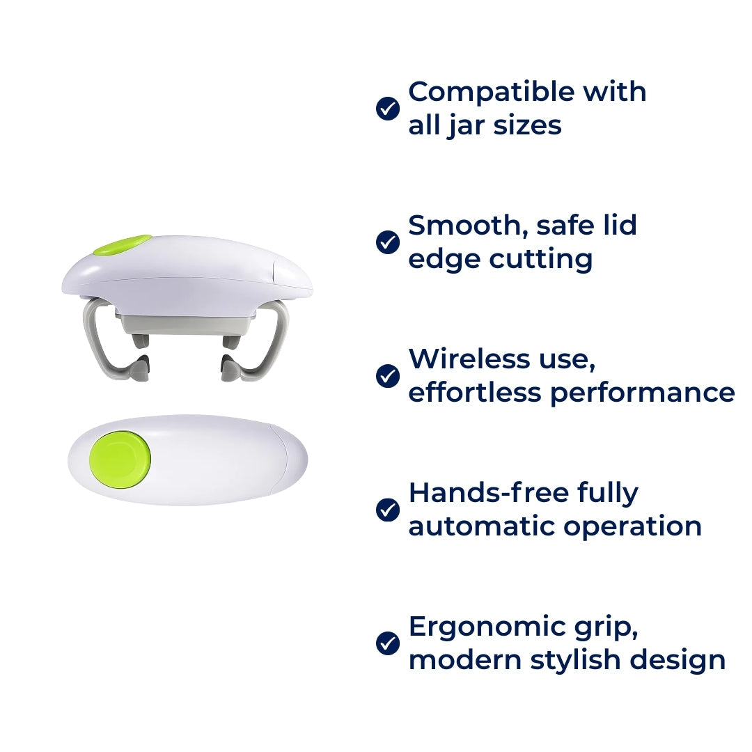 Smooth Edge Safety – Battery Powered – One‑Touch Ease – Prevents Cuts – Ideal for Seniors & Cooks Bowlift