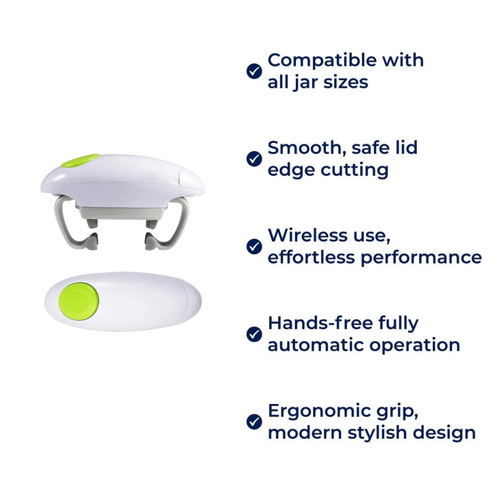 Smooth Edge Safety – Battery Powered – One‑Touch Ease – Prevents Cuts – Ideal for Seniors & Cooks Bowlift