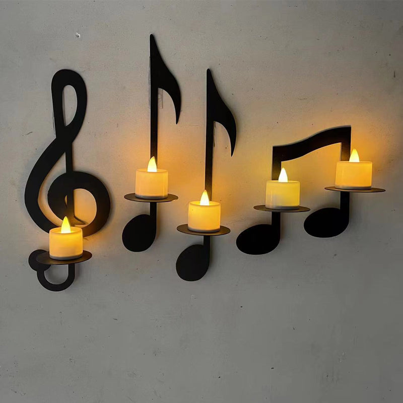 BowLift | 🎼Black Musical Note Wall Light