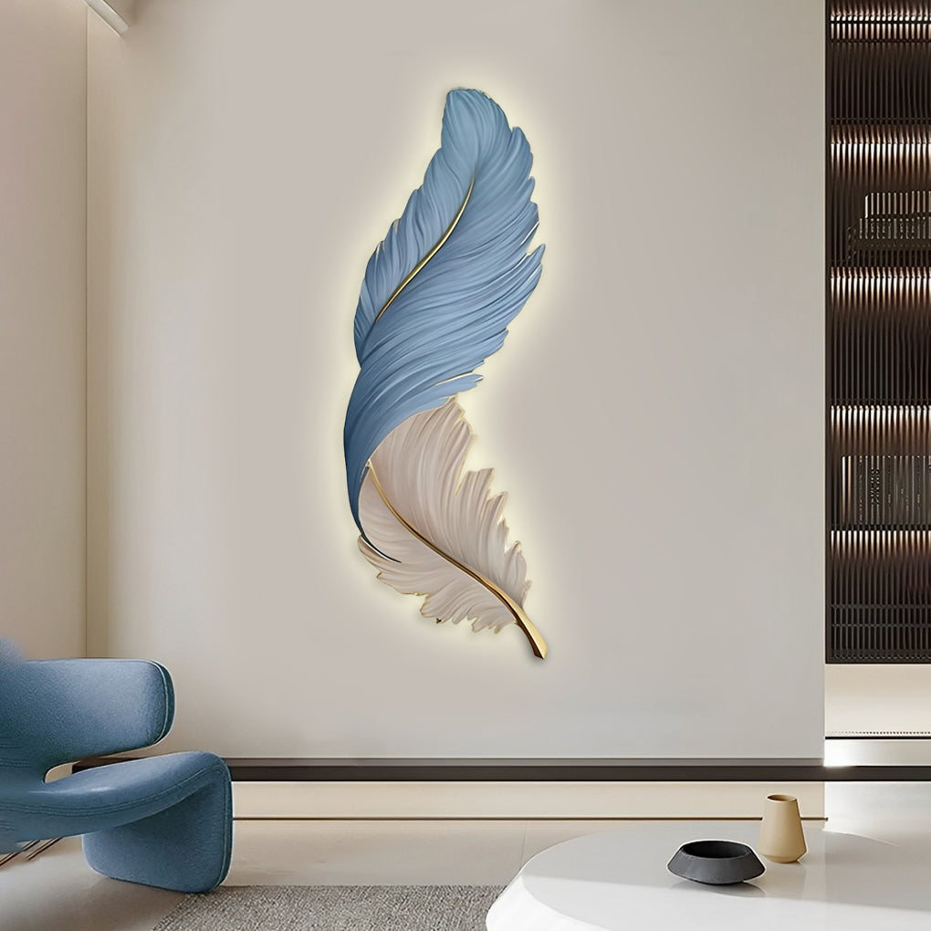 BowLift | Modern Wall LED Lighting with Feathers and USB Power