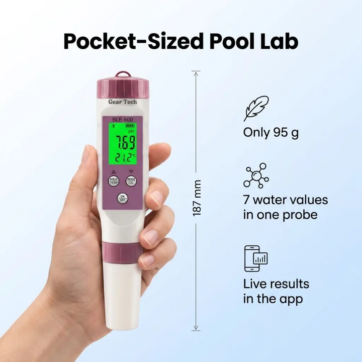 BowLift | Digital Pool Tester – Measuring device for pH and chlorine for easy pH measurement in pool water
