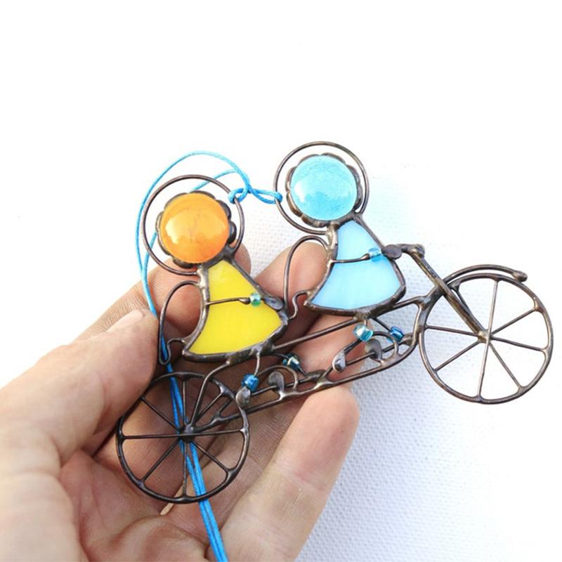 BowLift | Stained Glass Sun Catcher – Hand-Painted Hanging Angel Window Ornament