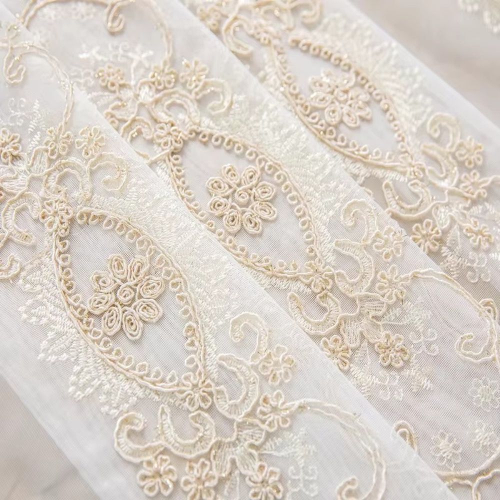BowLift | Elyvia Embroidered Classic Sheer Lace Curtain
