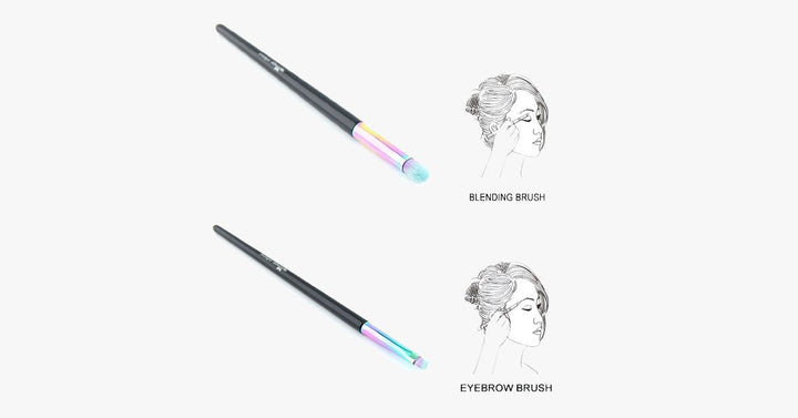 BowLift | Black Mermaid Rainbow Feather Set