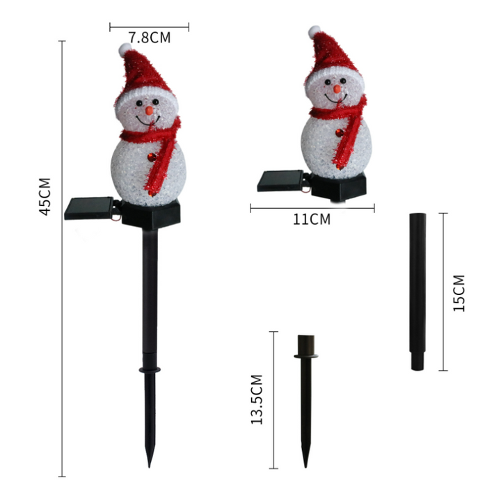 Solar light snowman | Bowlift