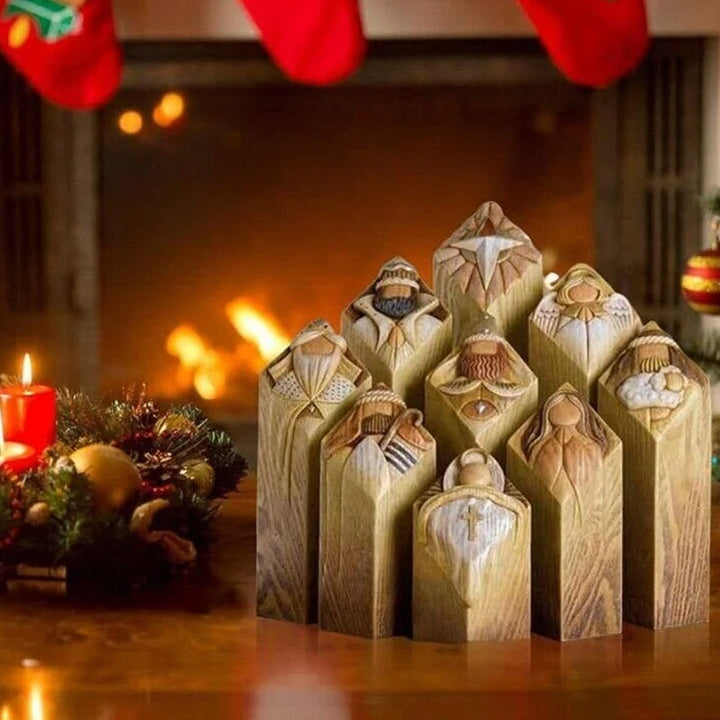 BowLift | Heaven Nativity Tree Pillar Statues