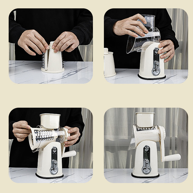 5 in 1 Vegetable Cutter Slicer, Rotary Cheese Grater | Bowlift
